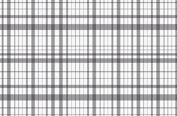 Grey and white plaid