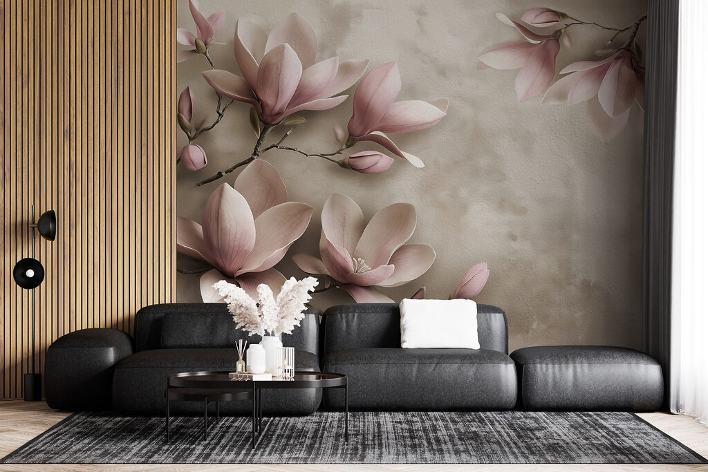 Delicate blooms in soft pastel hues