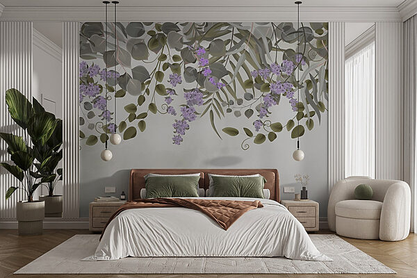 Flori delicate și verdeață luxuriantă Flori delicate și verdeață luxuriantă