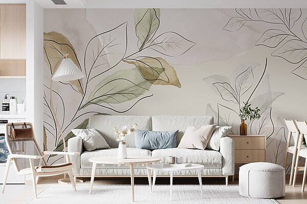 Design botanic elegant în nuanțe moi Design botanic elegant în nuanțe moi