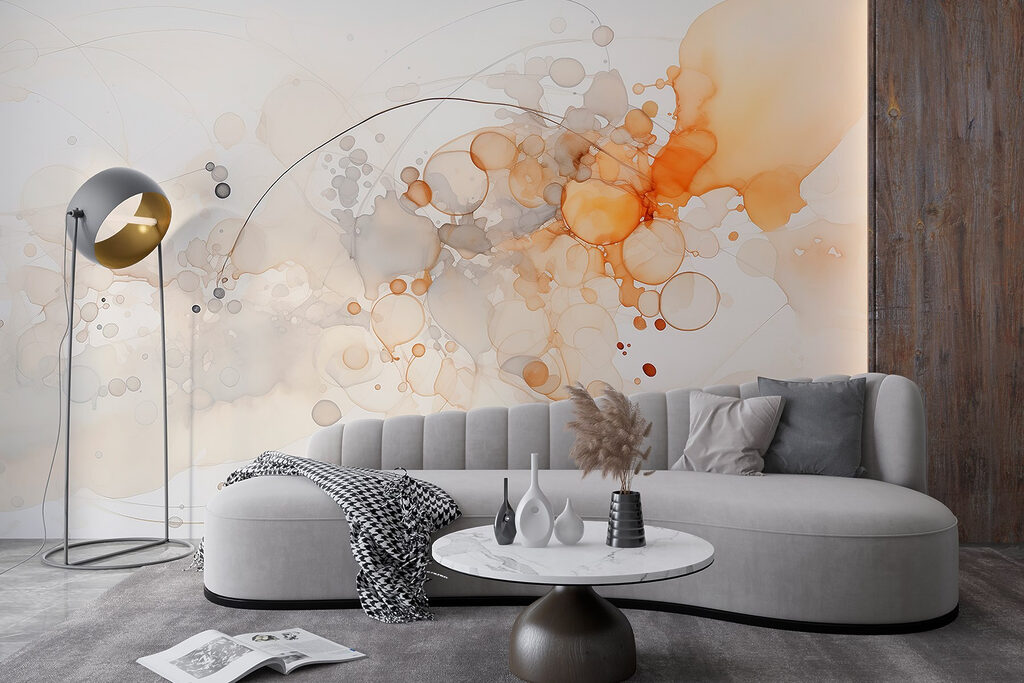 Abstract forms in soft hues Abstract forms in soft hues