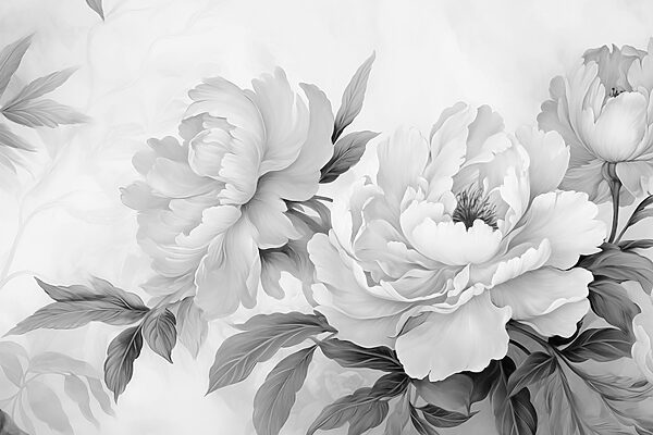 Floare delicată în nuanțe monocrome Floare delicată în nuanțe monocrome