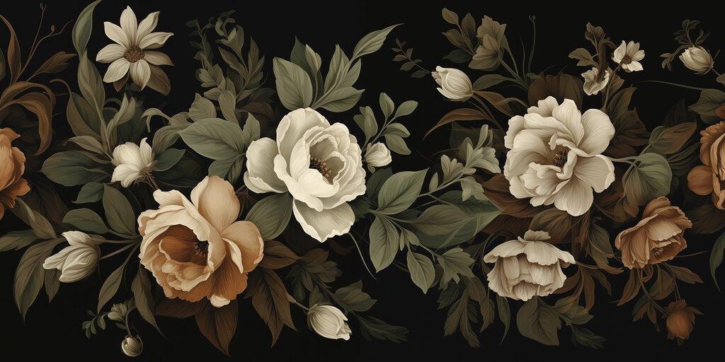 Flori delicate pe un fundal întunecat Flori delicate pe un fundal întunecat