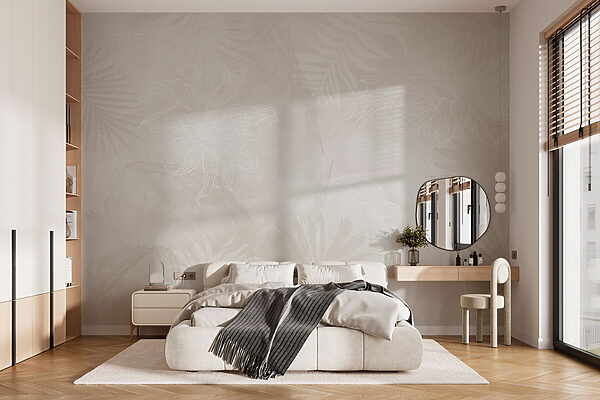 White background with leaves