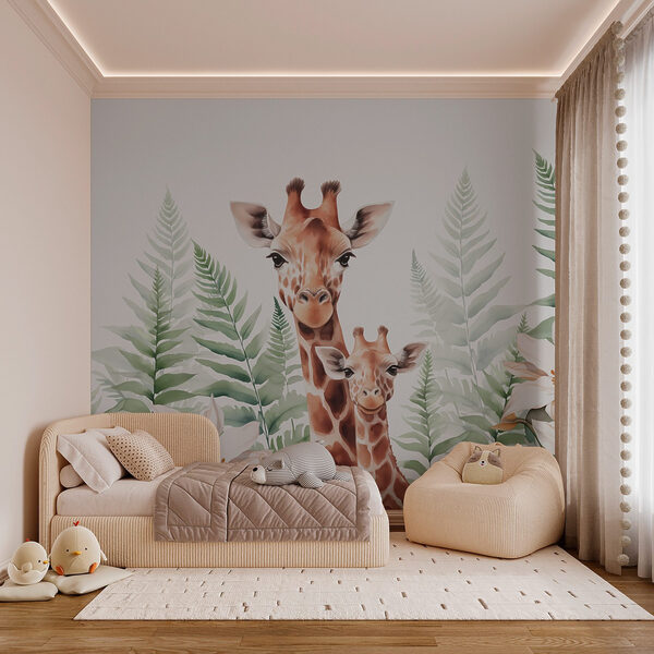 Girafe și flori Girafe și flori