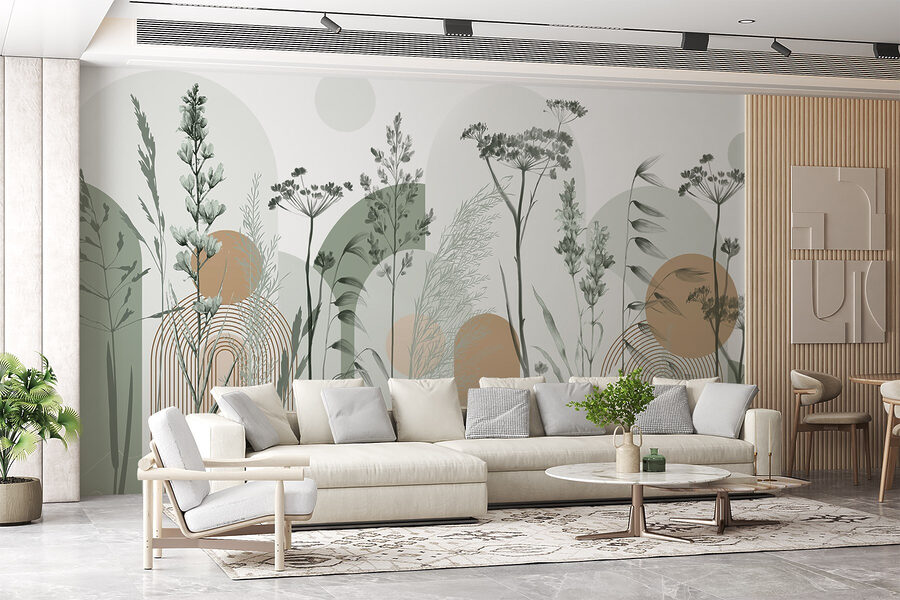 Design abstract inspirat din natura senină
