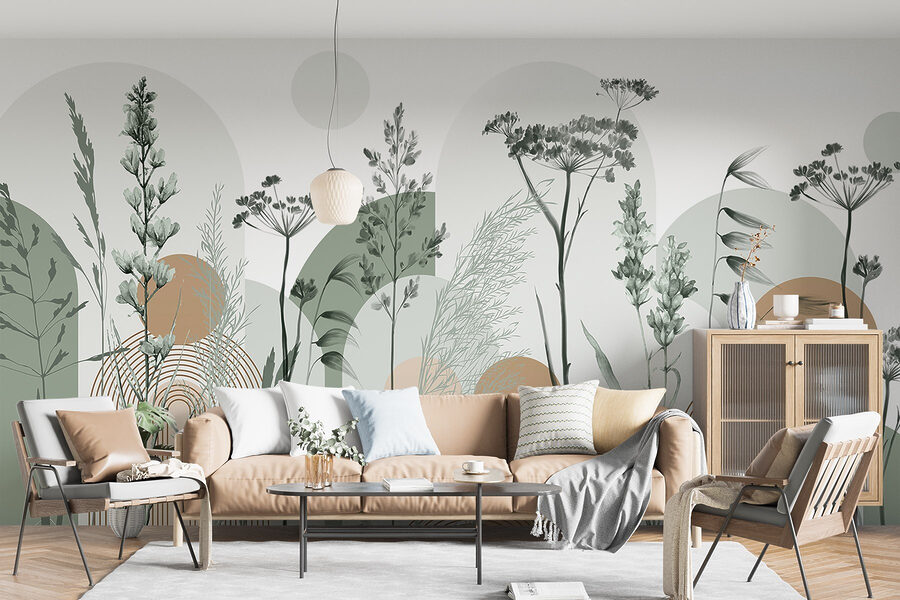 Design abstract inspirat din natura senină
