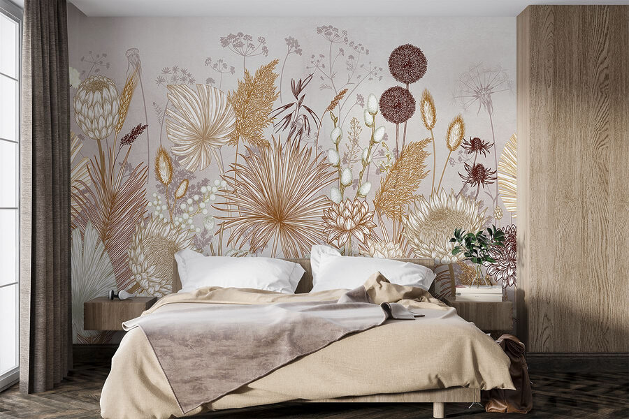 Modele florale delicate în nuanțe delicate
