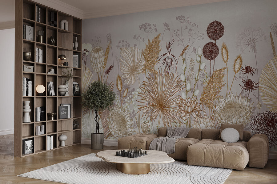 Modele florale delicate în nuanțe delicate