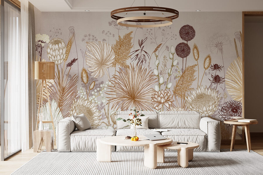 Modele florale delicate în nuanțe delicate
