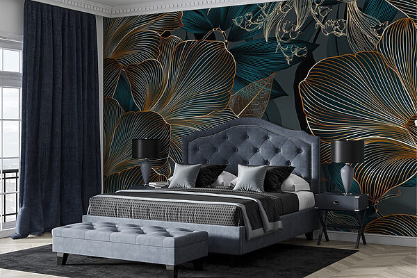 Design floral elegant în tonuri închise Design floral elegant în tonuri închise