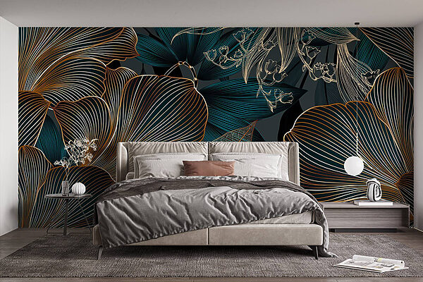 Design floral elegant în tonuri închise Design floral elegant în tonuri închise