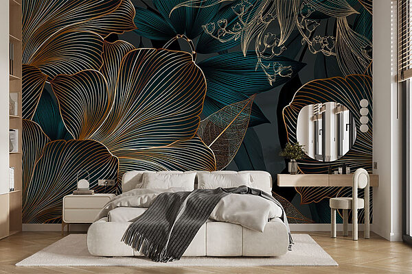 Design floral elegant în tonuri închise Design floral elegant în tonuri închise