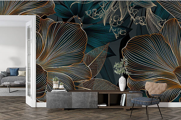 Design floral elegant în tonuri închise Design floral elegant în tonuri închise