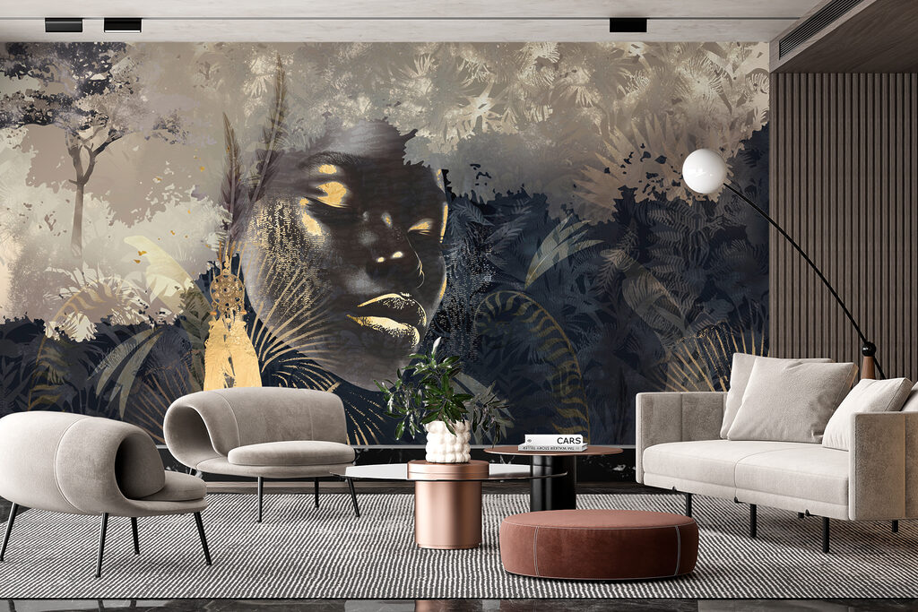 Dreamy portrait in a lush landscape