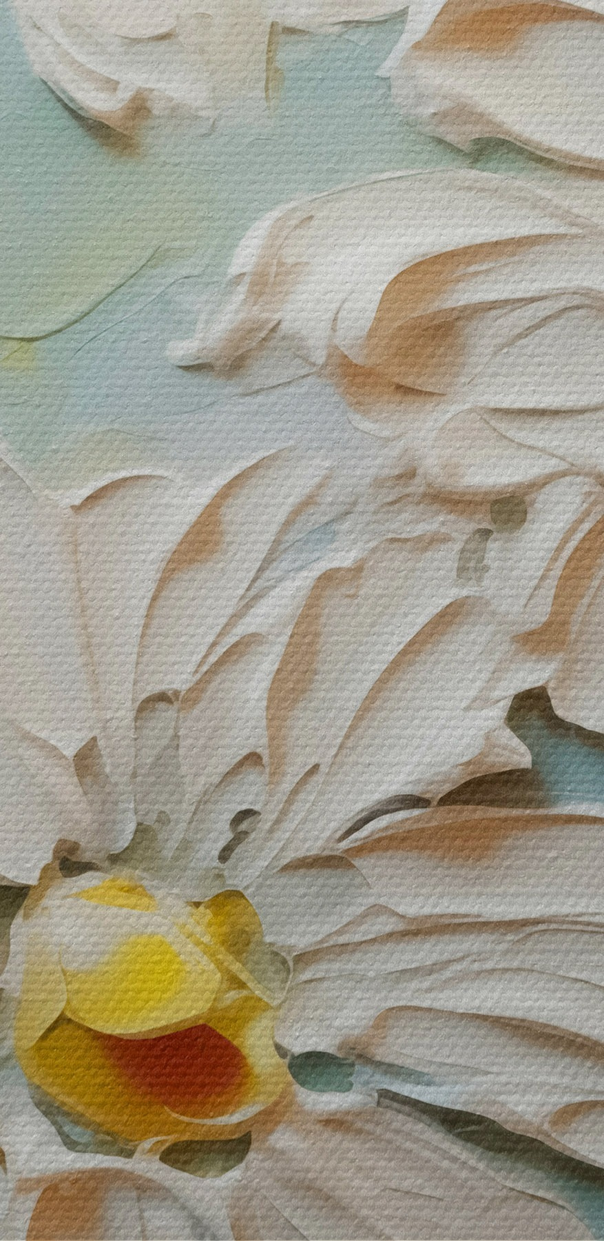 Pictura de flori albe