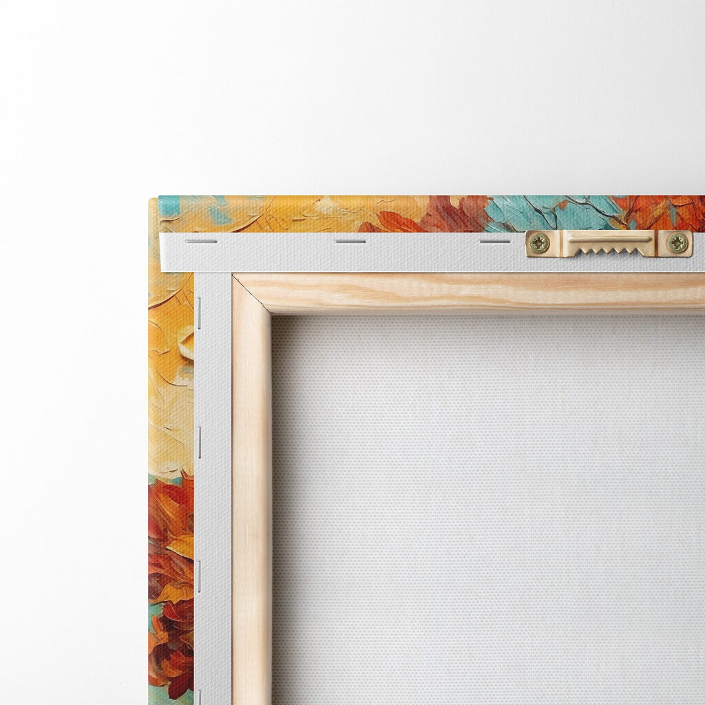 Painting of a tree with colorful leaves Painting of a tree with colorful leaves