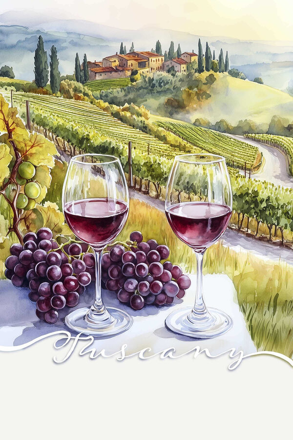 Pahare de vin și struguri pe o masă Pahare de vin și struguri pe o masă