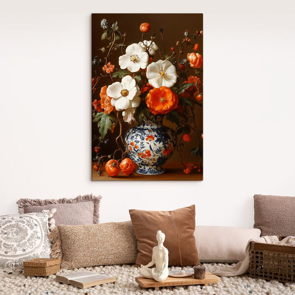 Pictura de flori într-o vază Pictura de flori într-o vază