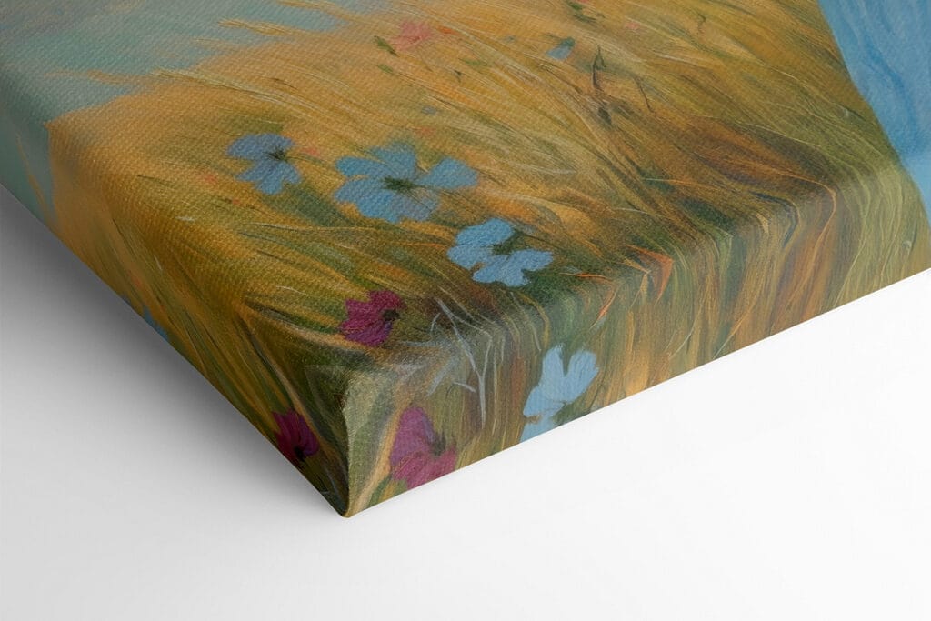 Woman holding a bouquet of flowers