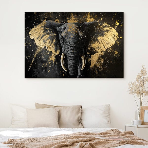Portret de elefant maiestuos în artă Portret de elefant maiestuos în artă