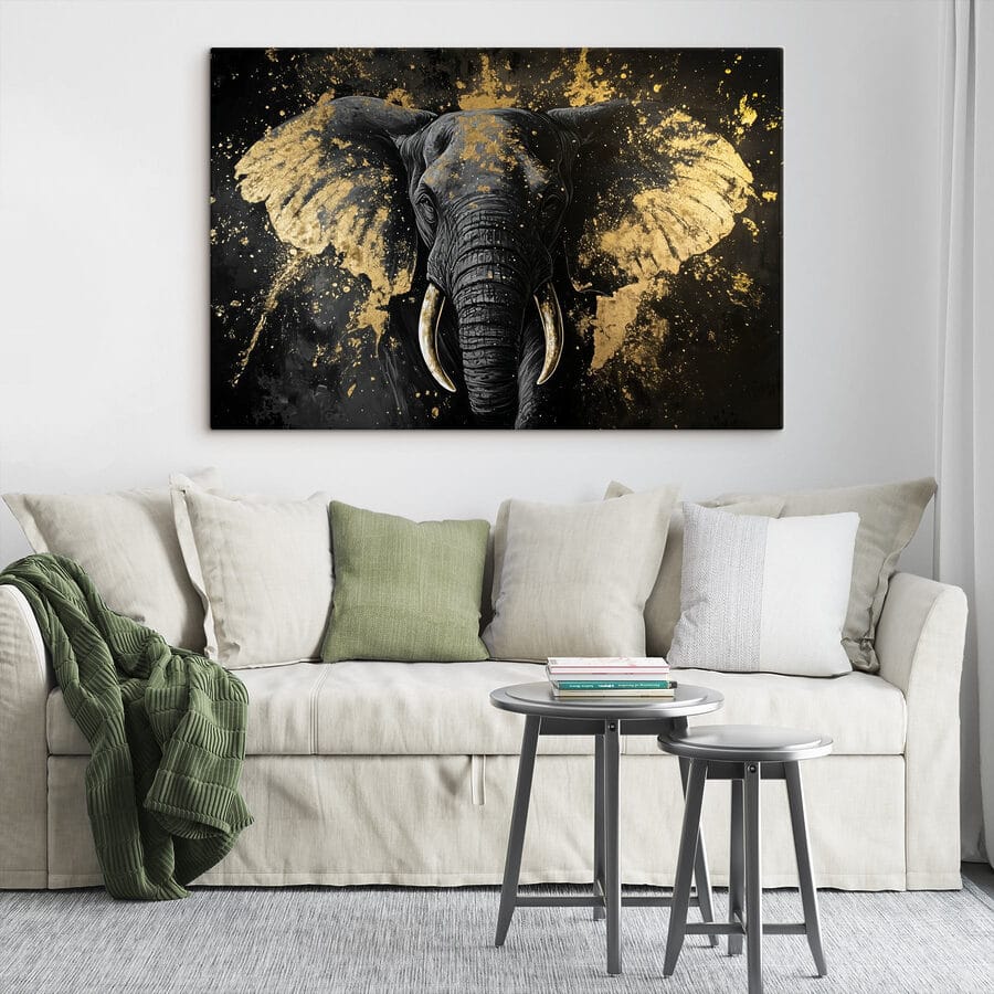 Portret de elefant maiestuos în artă