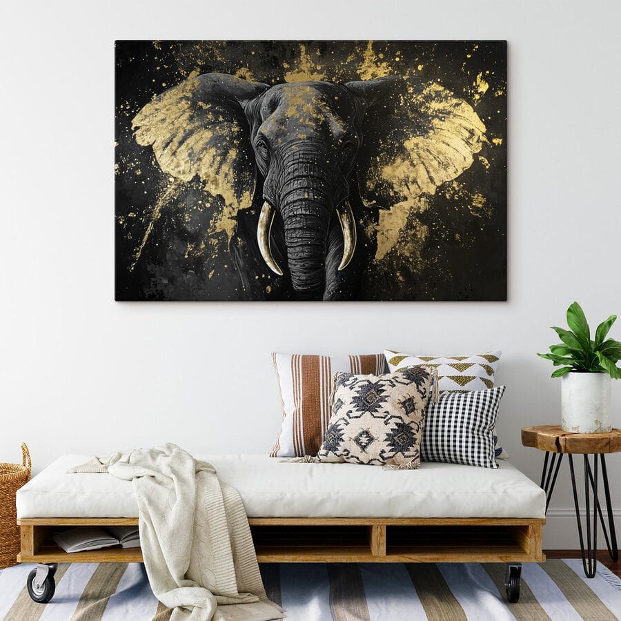 Portret de elefant maiestuos în artă