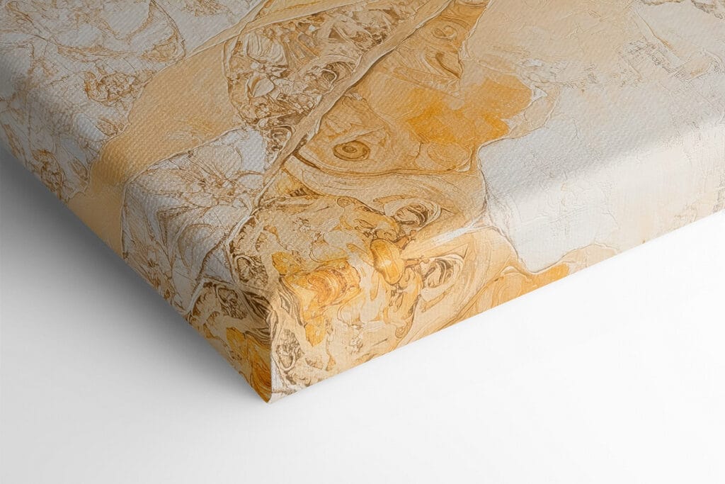 Painting of a woman with flowers in her hair