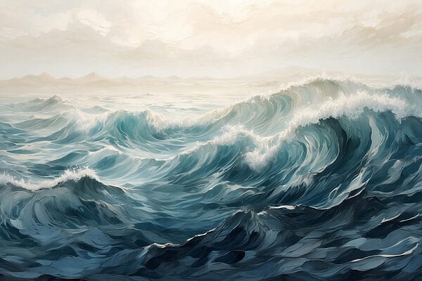 Valuri mari în ocean Valuri mari în ocean