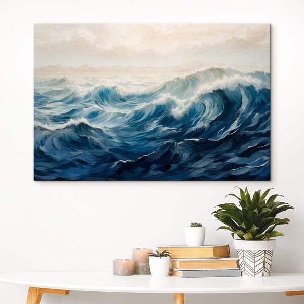 Valuri mari în ocean Valuri mari în ocean
