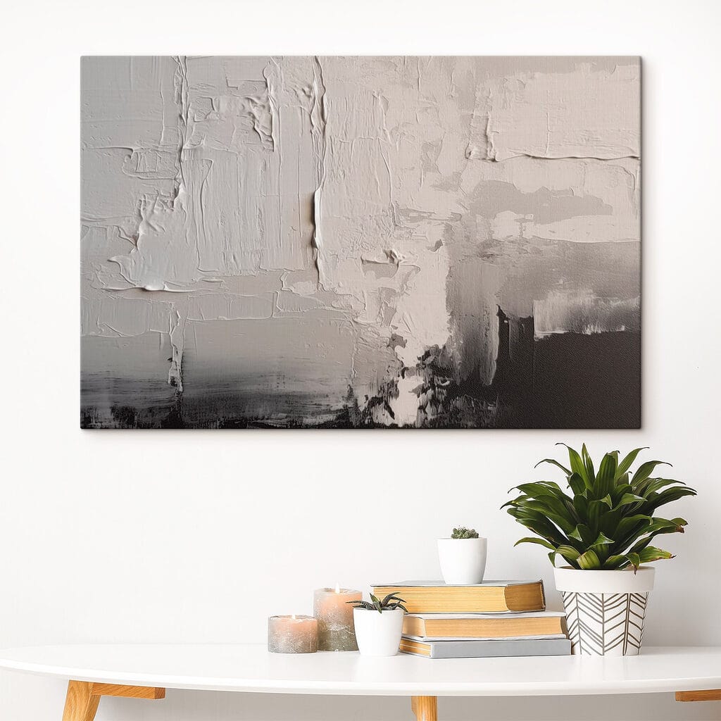 White and black wall