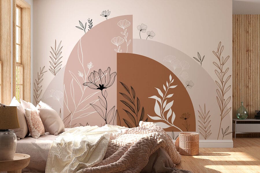 Design grafic de flori și frunze Design grafic de flori și frunze
