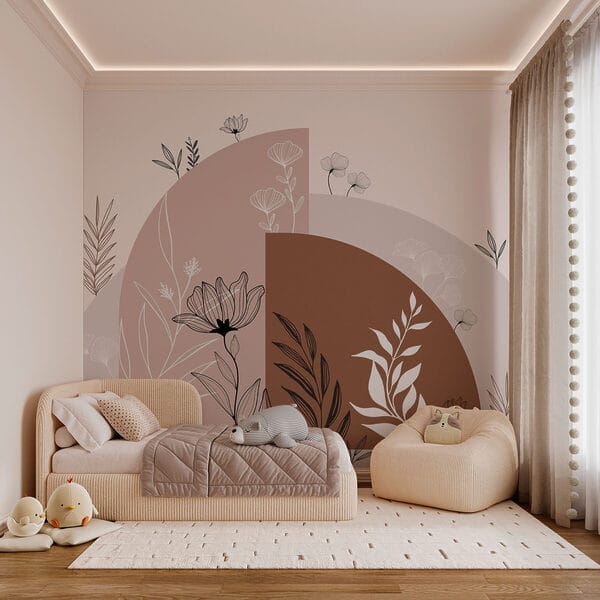 Design grafic de flori și frunze Design grafic de flori și frunze