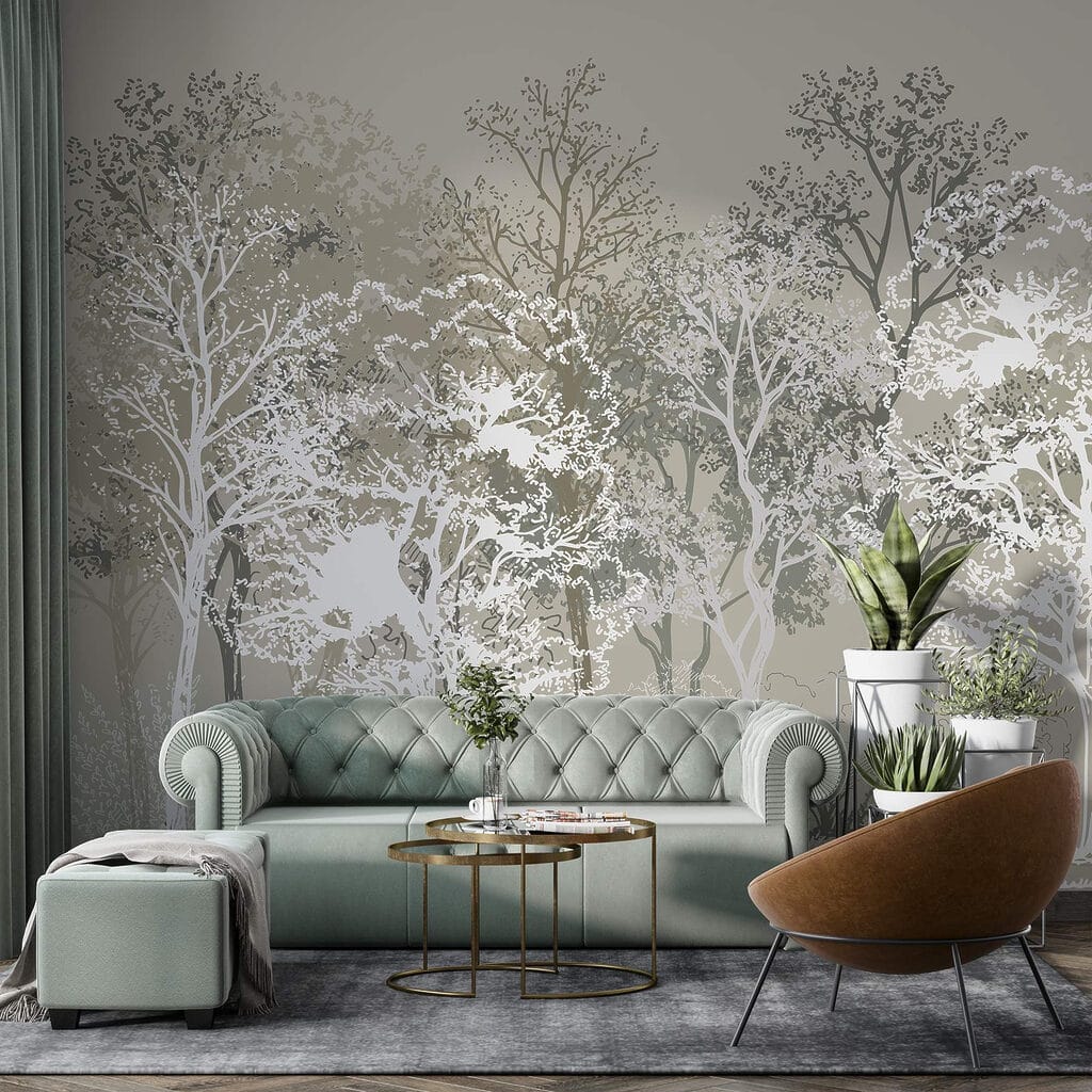 Group of trees in a forest Group of trees in a forest