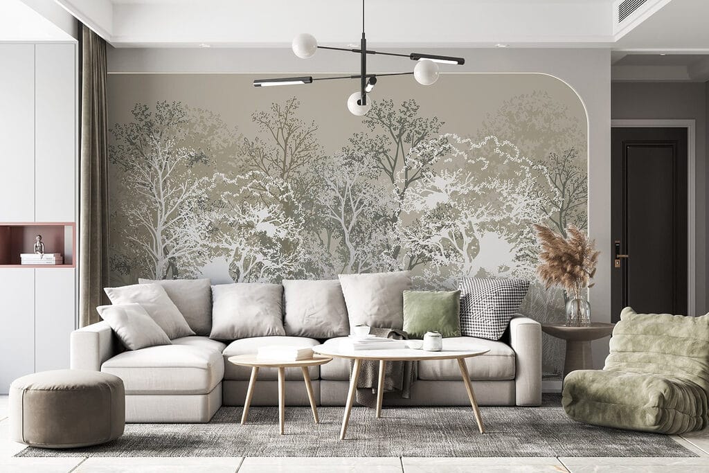 Group of trees in a forest Group of trees in a forest