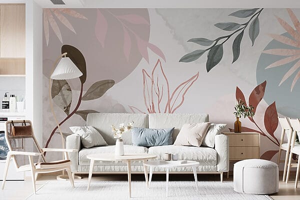 Fototapet Fototapet Modele botanice moi în pasteluri (SKU: w02960)