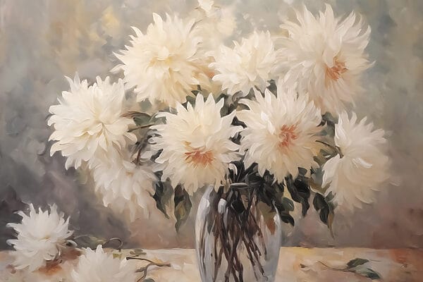 Pictura de flori într-o vază Pictura de flori într-o vază