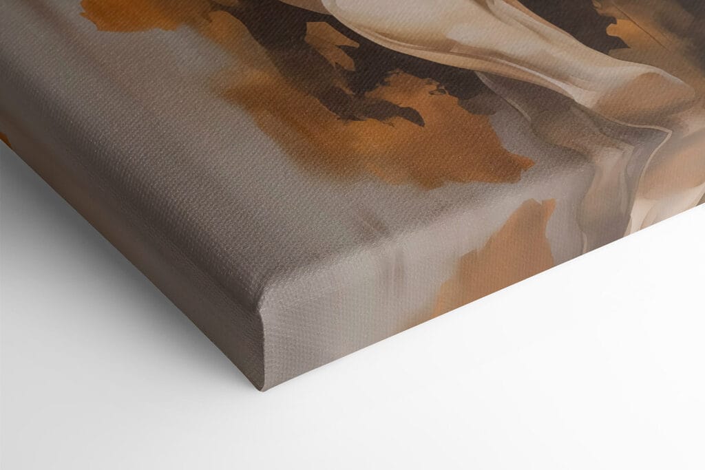 Painting of a horse with a long mane