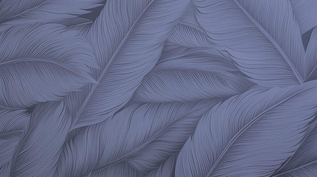 Wall murals Elegant patterns of soft leaves Wall murals Elegant patterns of soft leaves