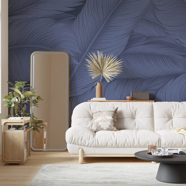 Wall murals Elegant patterns of soft leaves Wall murals Elegant patterns of soft leaves