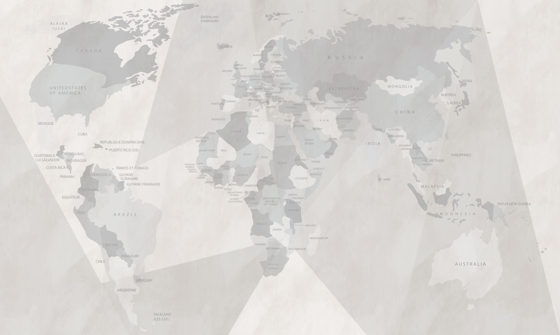 Map of the world Map of the world