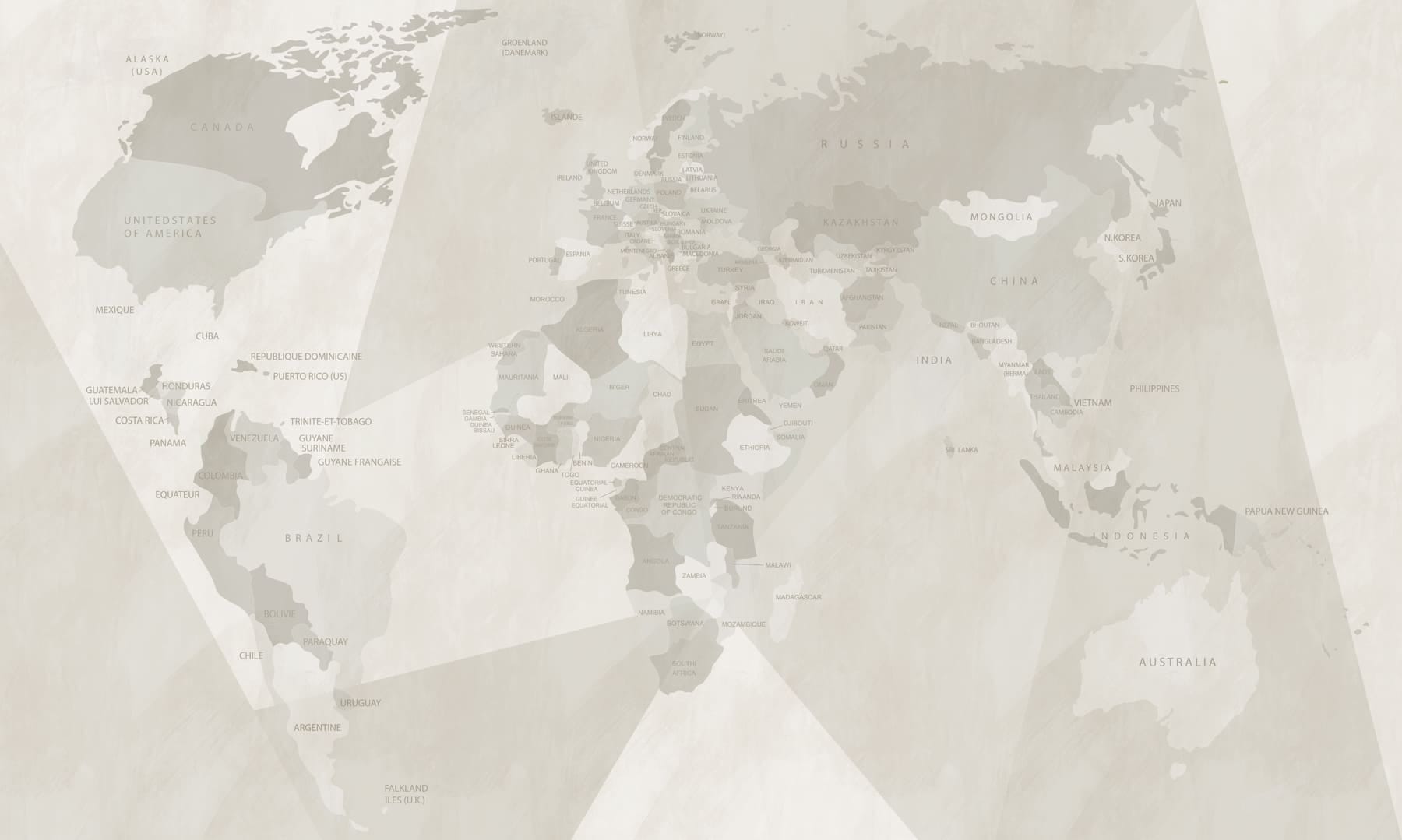 Map of the world Map of the world