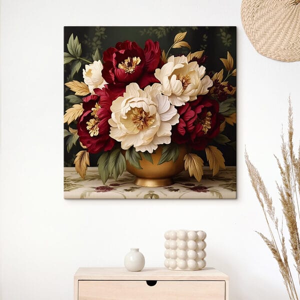 Tablouri Vază de flori pe o masă (SKU: s42820) Tablouri Tablouri Vază de flori pe o masă (SKU: s42820)