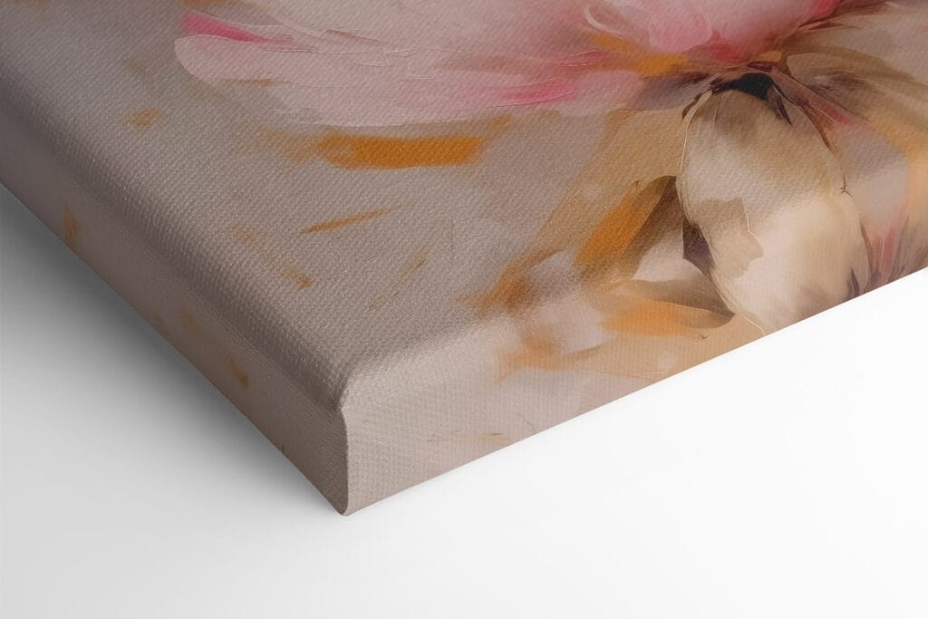 Painting of pink flowers