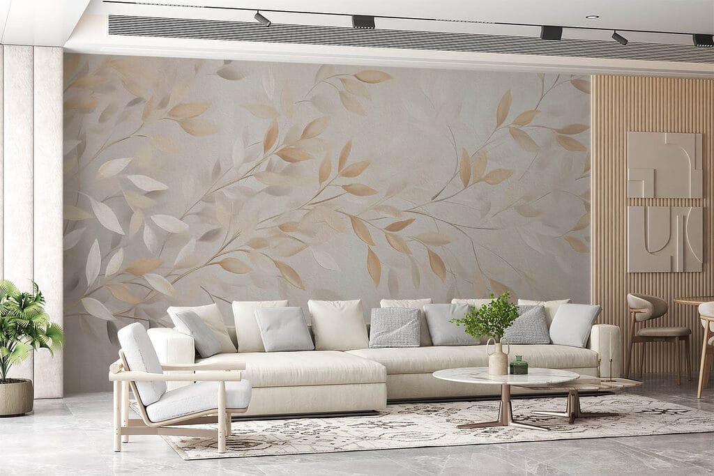 Delicate leaves in soft hues Delicate leaves in soft hues