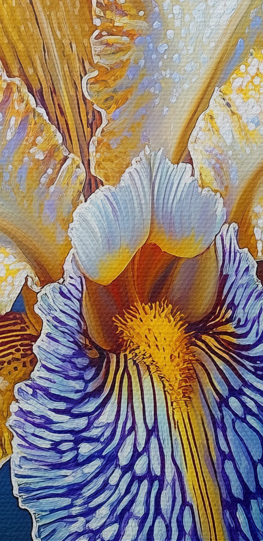 Floare galbenă și albastră