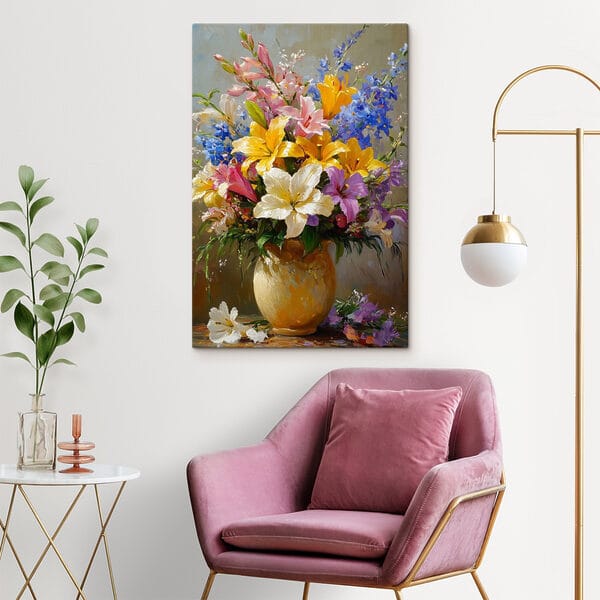 Pictura de flori într-o vază Pictura de flori într-o vază
