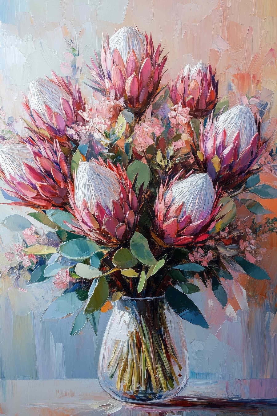 Pictura unui buchet de flori Pictura unui buchet de flori