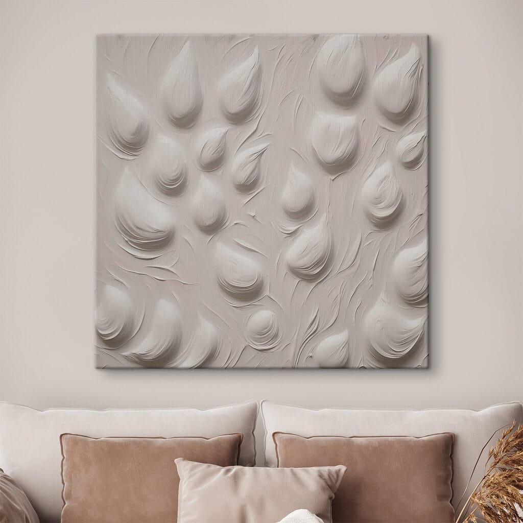 White background with many drops