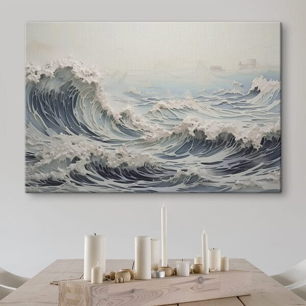 Valuri mari în ocean Valuri mari în ocean